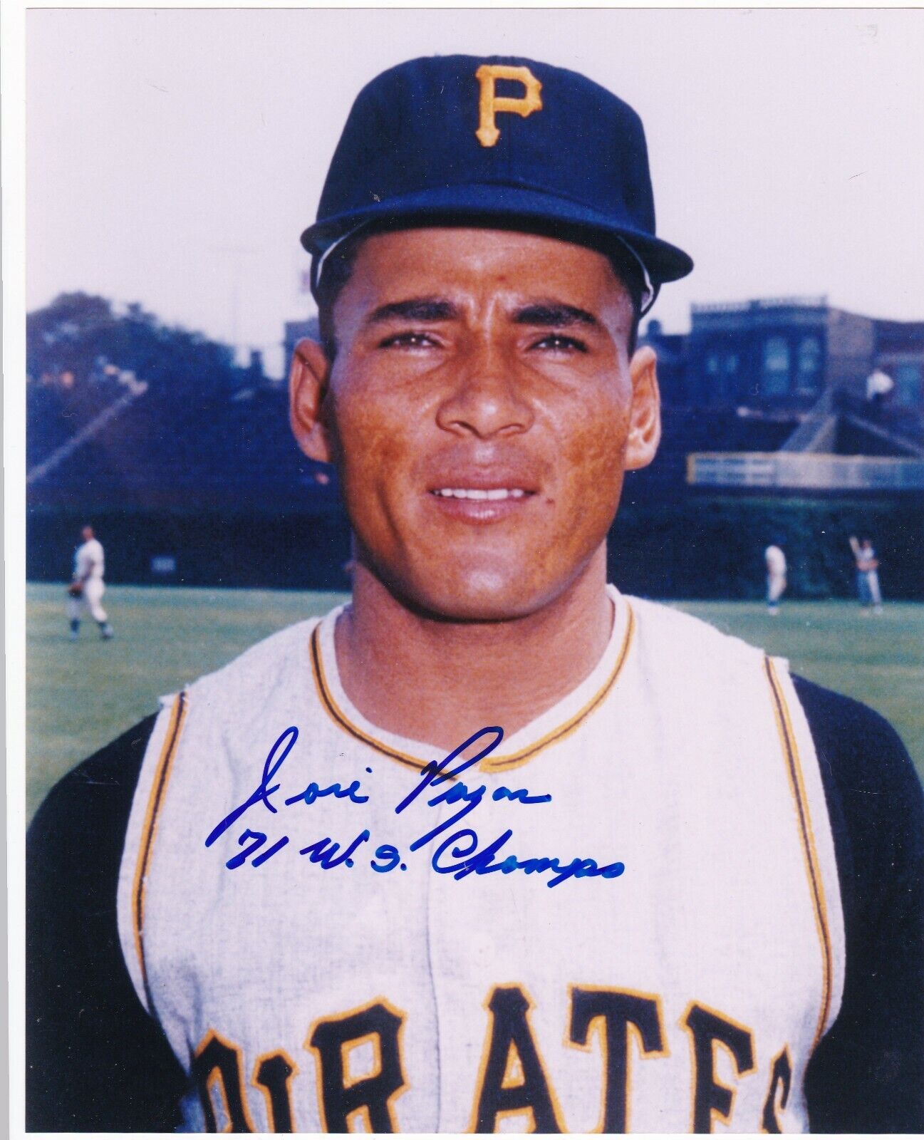 JOSE PAGAN PITTSBURGH PIRATES 71 WS CHAMPS ACTION SIGNED 8x10