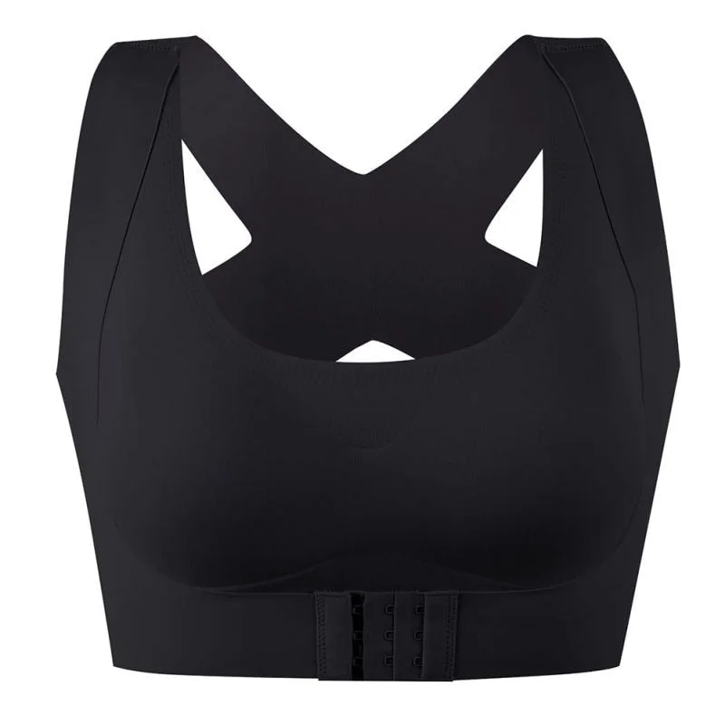 Women Bra Posture Corrector Bralette Front Closure Bras Fitness Vest Push Up Bra Female Brassiere Underwear Cross Back Tank Tops