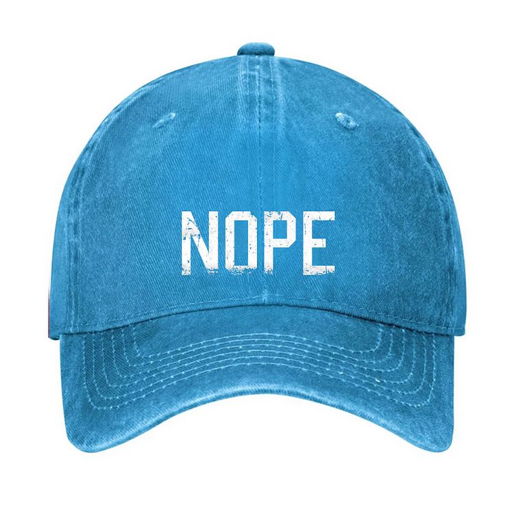 NOPE Funny Sarcastic Hat