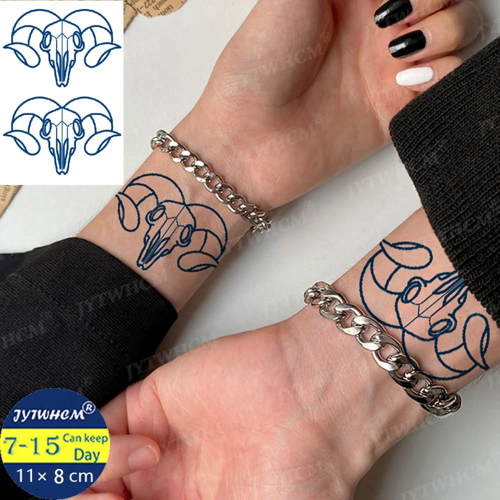 Juice 2 Weeks Lasting Tattoo Sticker Moon Forest Small Arrow Rose Waterproof Transfer Fake Tatoo Female Transfer Tatto Men Women