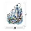 Blue Lighthouse - 14CT Counted Cross Stitch Kit(22*29cm)