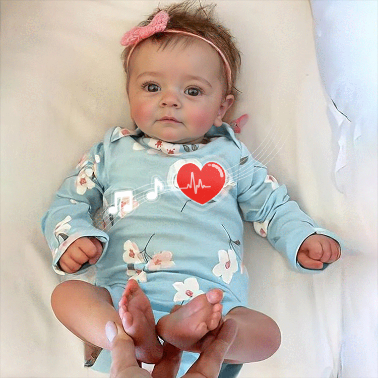 [3-7 Days Delivery]18" Real Lifelike Newborn Reborn Doll Girl Named Sum With Blue Eyes Just Like A Real Baby By Dollreborns®