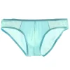 Men's low-waist sexy ice silk briefs