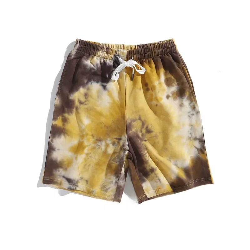 Men's Summer Tie-Dye Casual Loose Short Trousers Beech Pants