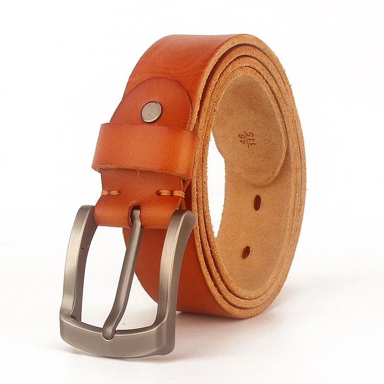 Men Vintage Buckle Leather Casual Belt