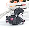 Grey Sheep DIY Beads Needlework Keychain Craft Mosaic Beads Embroidery Keyrings