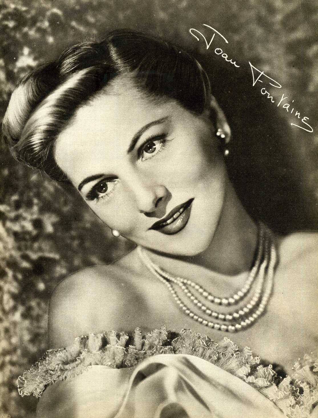 JOAN FONTAINE Signed Photo Poster paintinggraph - Beautiful Film Actress - Preprint