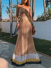 Crochet Halterneck Off-The-Shoulder Maxi Dress