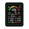 9 In 1 Multifunctional Air Quality Detector Carbon Dioxide Airs Tester Gas Detector LCD Screen Temperature/Humidity Tester Noise/CO2/TVOC/AQI/C6H6/HCHO/CO Detect
