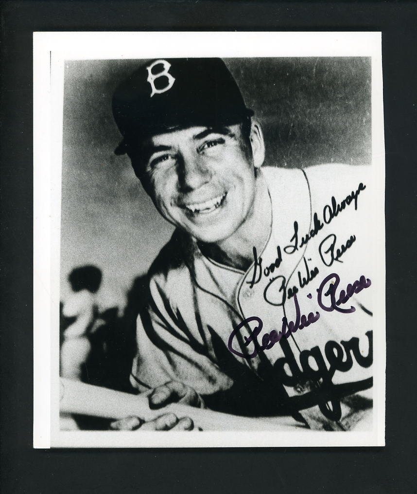 Pee Wee Reese Signed Autographed 5 x 6 Photo Poster painting Brooklyn Dodgers