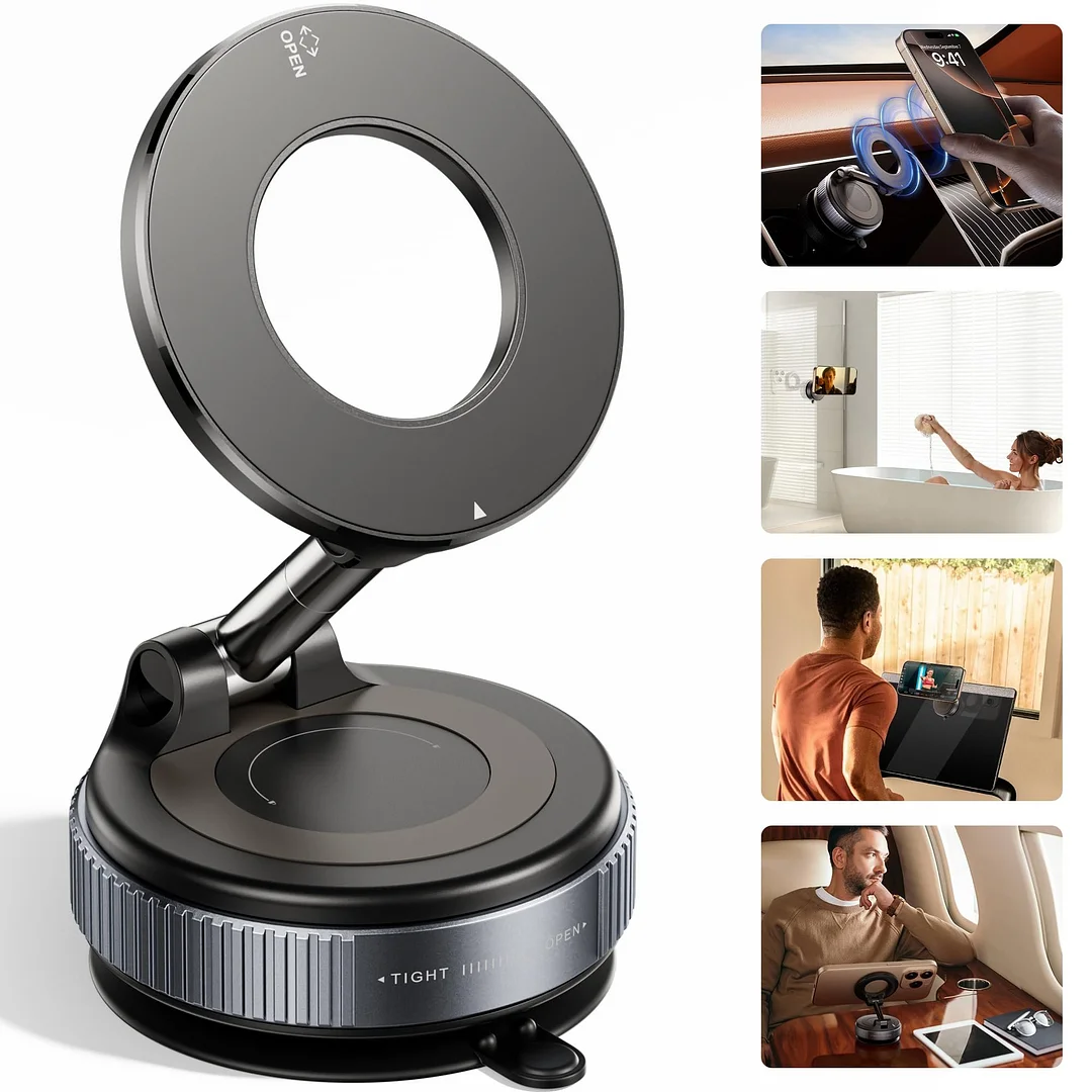 Foldable Vacuum Magnetic Phone Holder