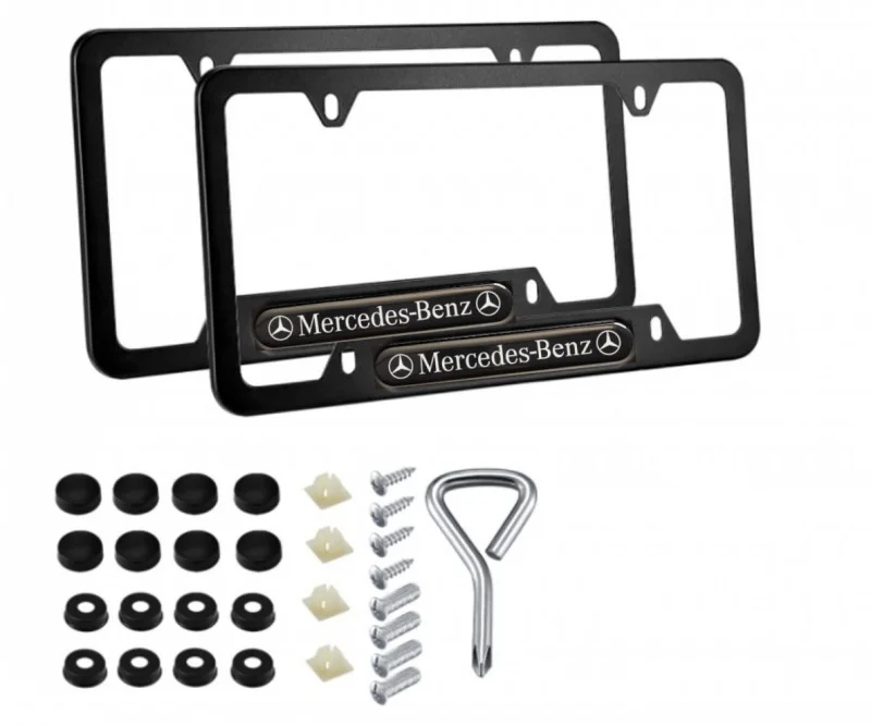 Car custom style license plate alloy modified anti-theft frame