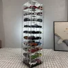 Car model display stand rotatable transparent model storage rack box (40 parking spaces)