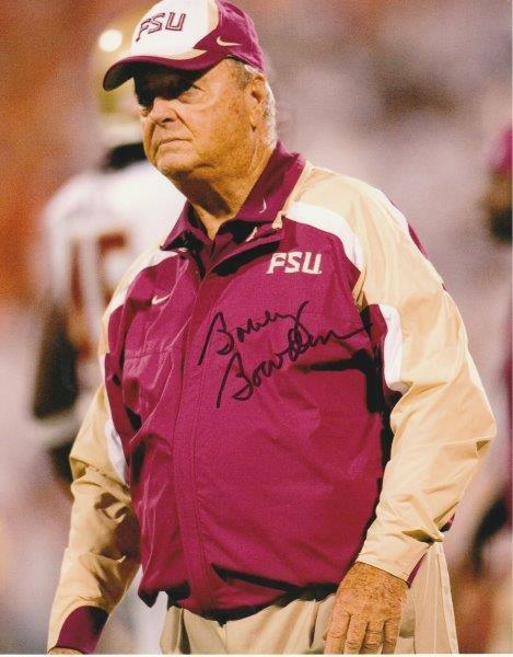 BOBBY BOWDEN Signed Florida State Seminoles 8 x 10 Photo Poster painting Autographed