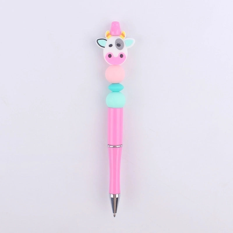 1 Piece Animal Class Learning Daily Plastic Silica Gel Cartoon Style Cute Gel Pen