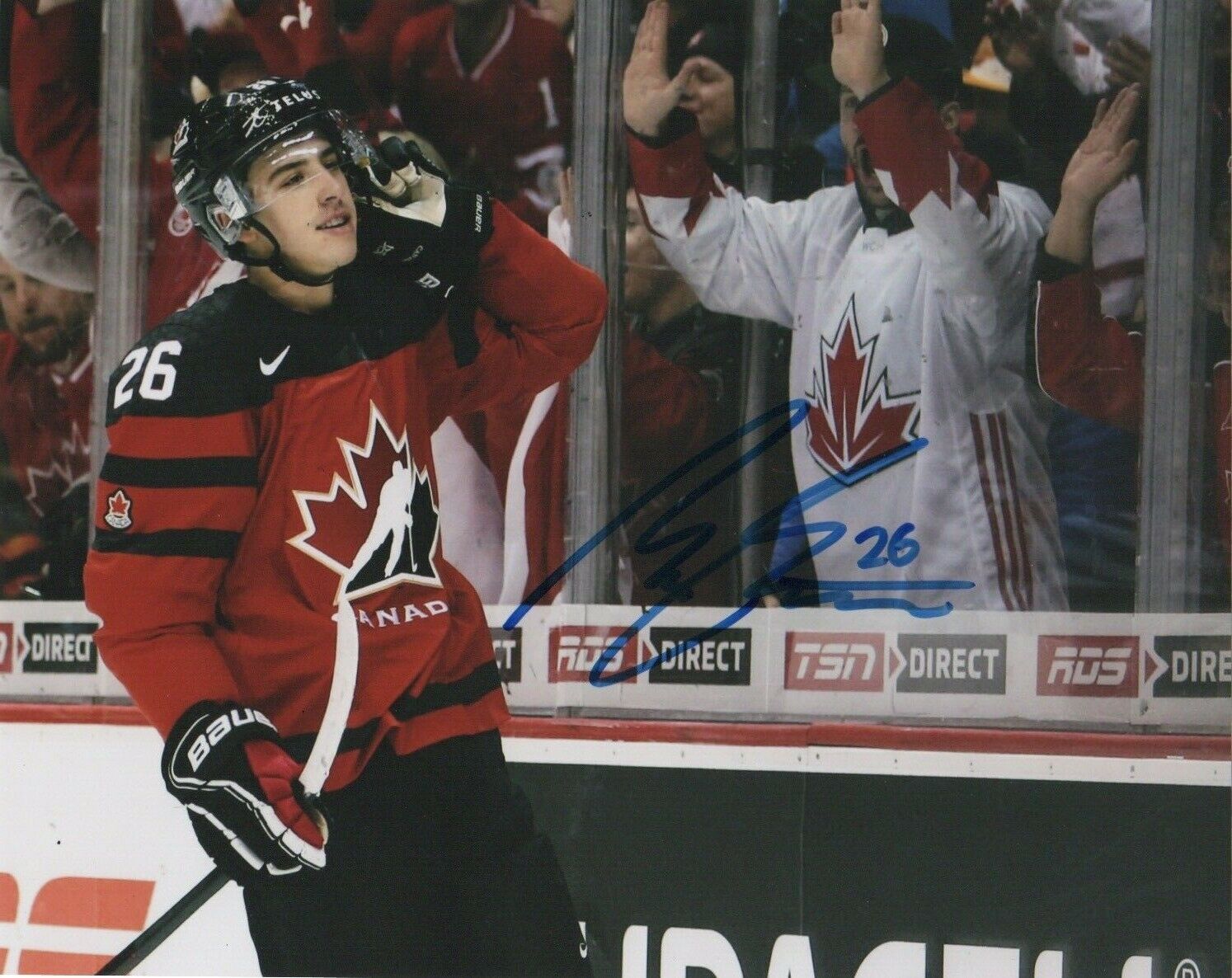 Team Canada Morgan Frost Autographed Signed 8x10 NHL Photo Poster painting COA #2