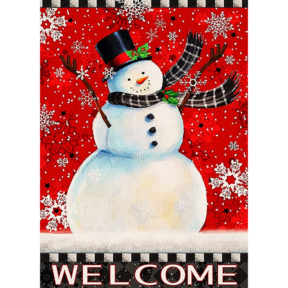 

Snowman - Round Drill Diamond Painting - 30*40CM, 501 Original