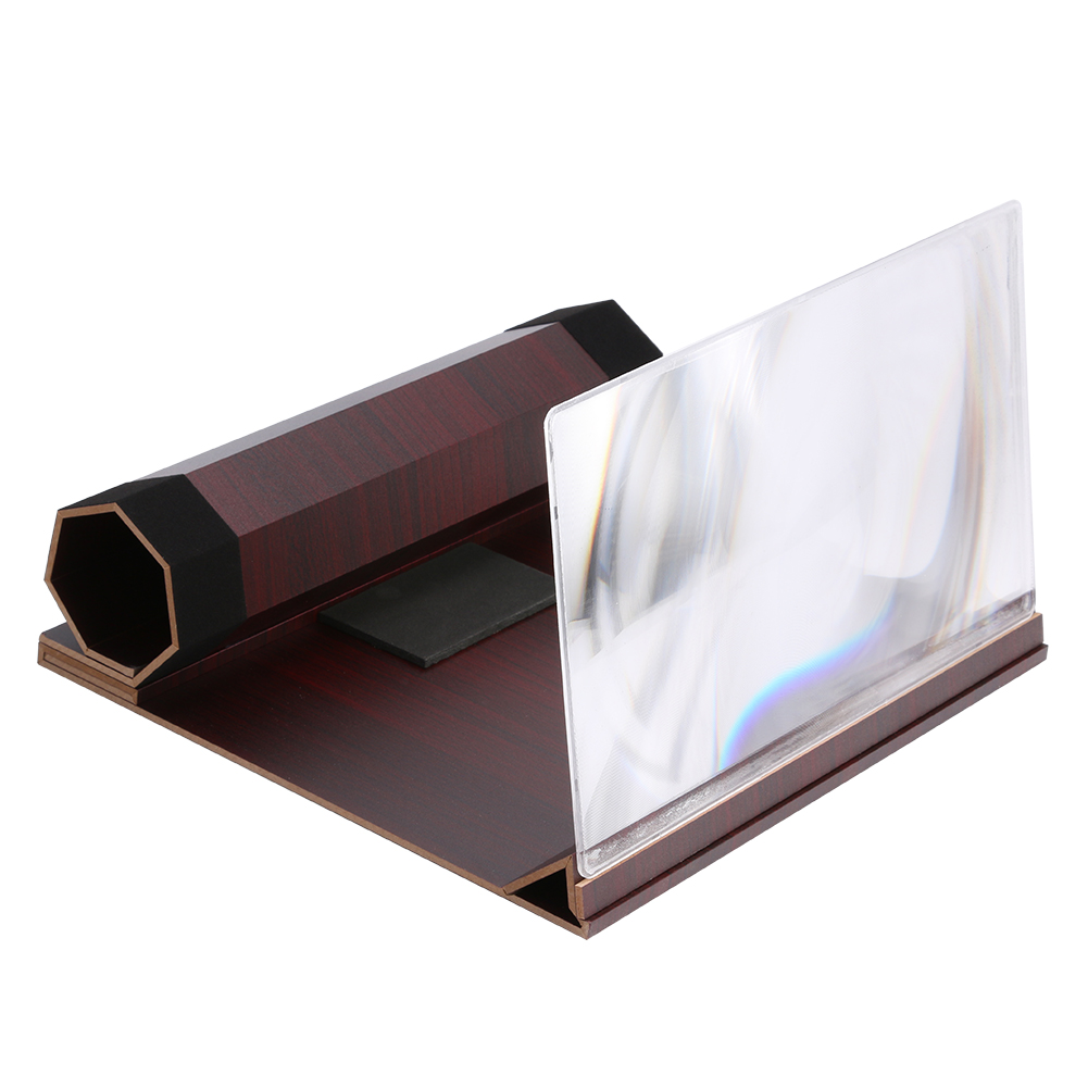 

3D Phone Screen Magnifier 12 inch Foldable Mobile Phone Video HD Amplifier, Brown, 501 Original