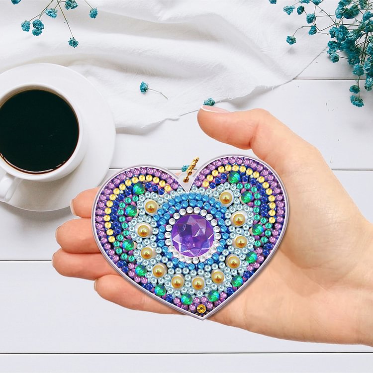 K2 2pcs Maze 5D Diamond Painting DIY Keychain Kids Educational Game Handmade G K2B 