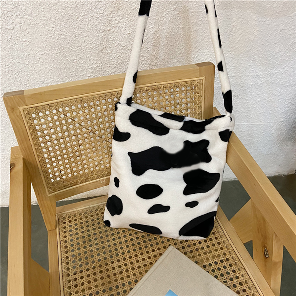 

Cow Print Crossbody Bag Plush Women Fashion Big Capacity Shoulder Handbag, Style two, 501 Original