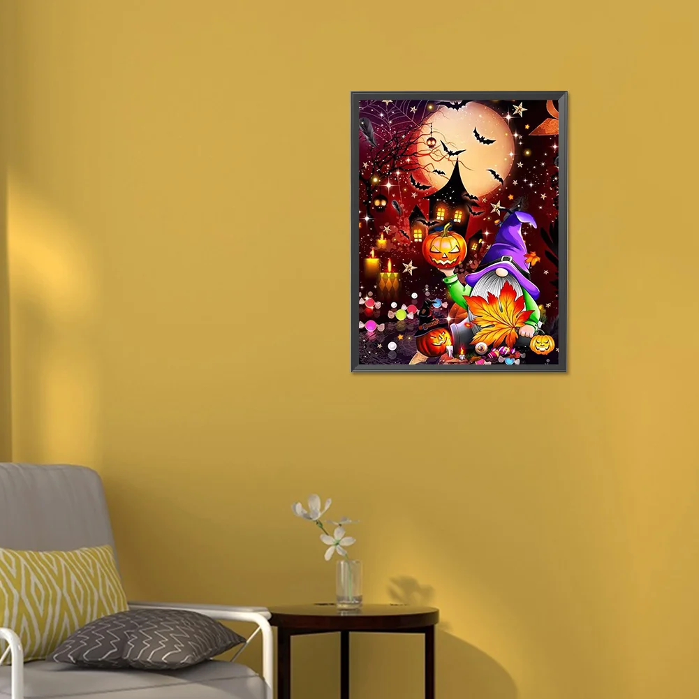 Diamond Painting - Full Round Drill - Spooky Halloween(Canvas|30*40cm)