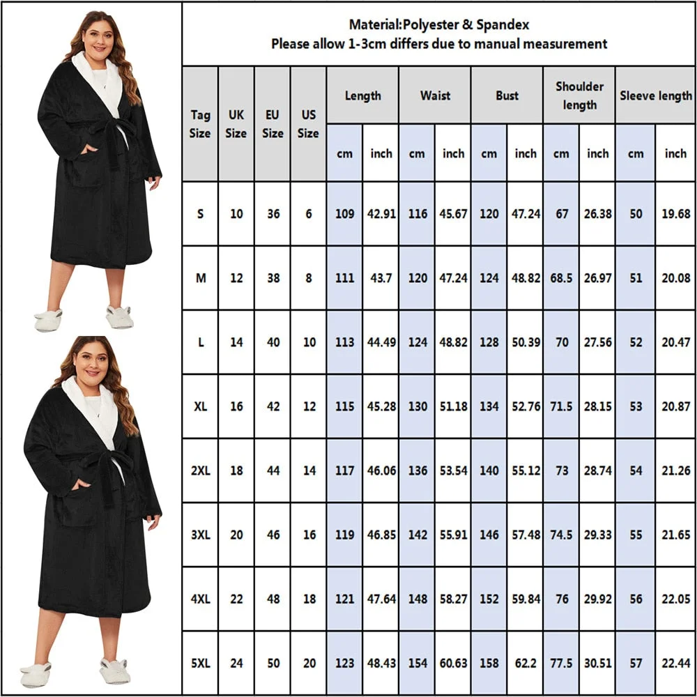 Sale Women Warm Long Robe Bandage Kimono Bathrobe Thicken Coral Bath Thermal  Nightgowns Negligee Winter Female Loungewear D30