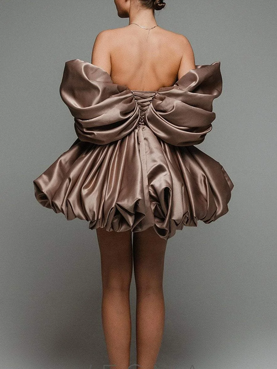 Elegant Off Shoulder Mini Dress