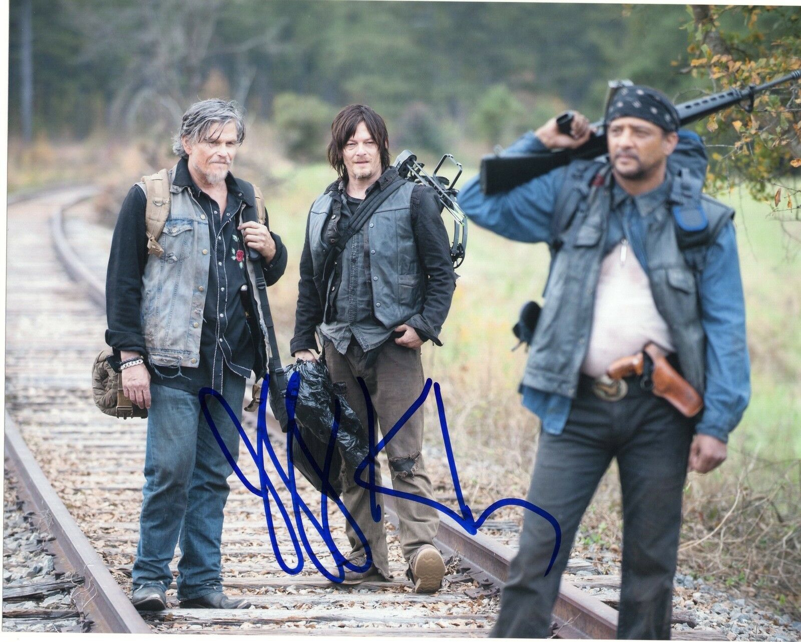 Jeff Kober The Walking Dead Signed 8x10 Photo Poster painting w/COA