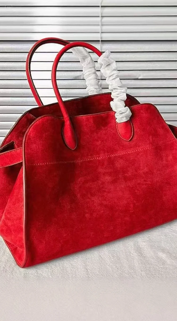 Fashion Yellow Large Capacity Suede Tote Handbag