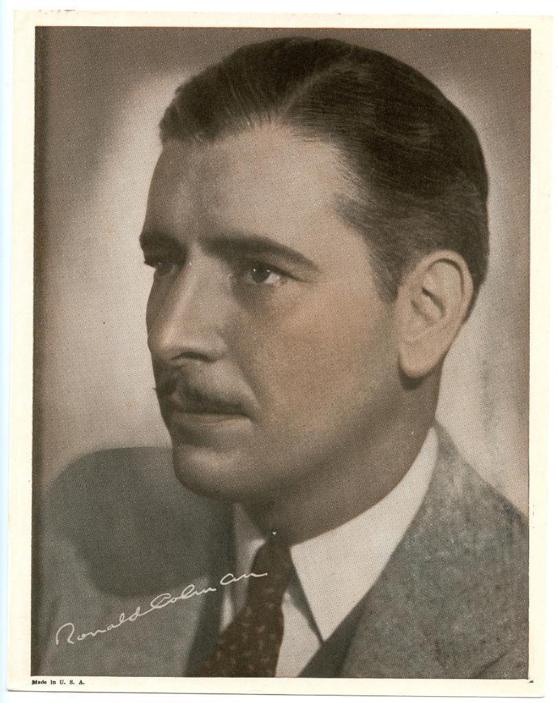 1932 Promo Photo Poster painting Ronald Colman Color Movie Studio Best Actor Oscar A Double Life