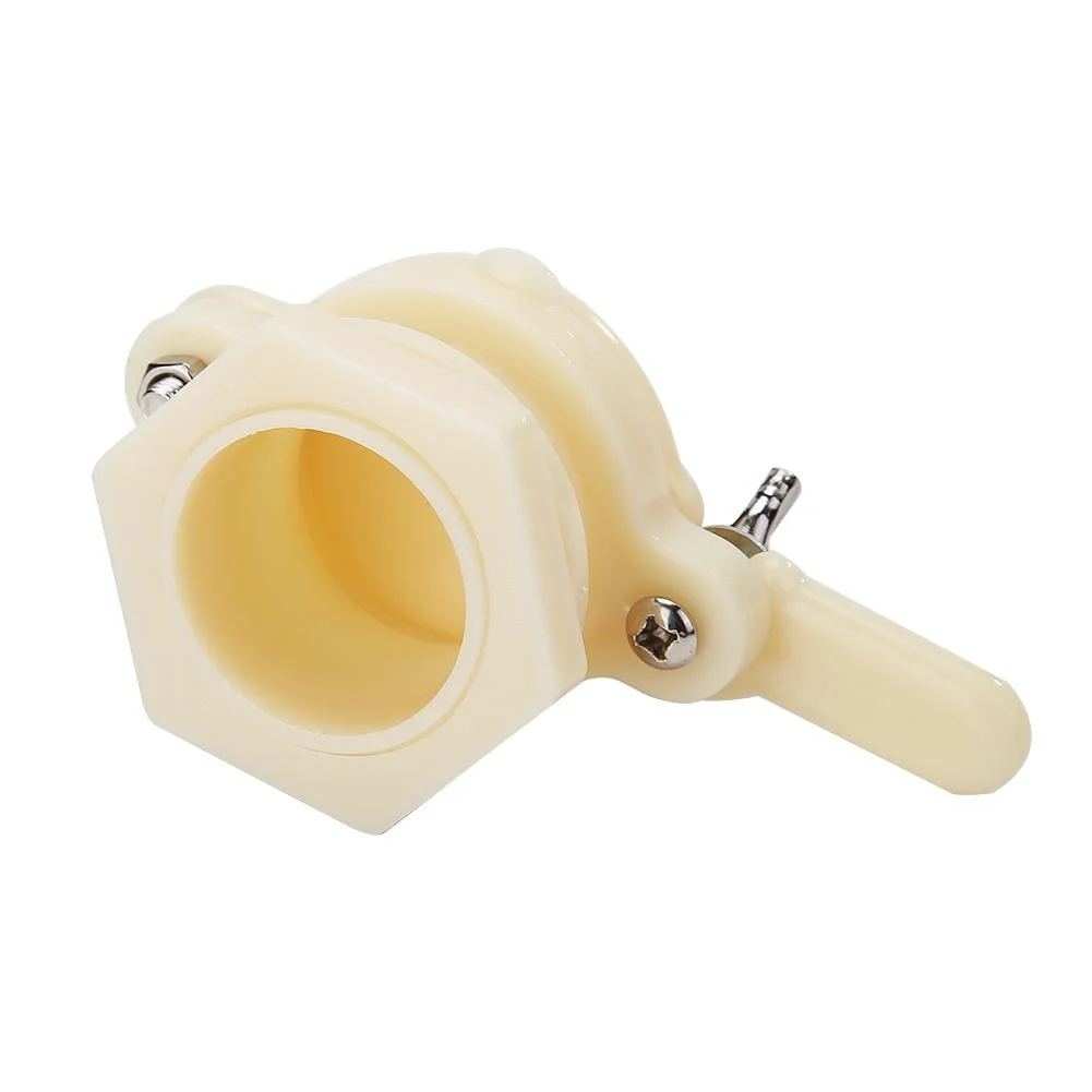 Nylon Bee Extractor Honey Tap Gate Valve Gardening Beekeeping Equip (White)