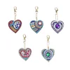 5pcs/set Love Heart Keychain