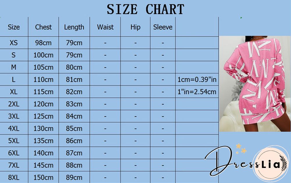 Xs-8Xl Autumn And Winter Dress Plus Size Clothes Women's Casual Long Sleeve T-Shirt Dresses Letter Printed Pullover Sweatshirt Dress Ladies O-Neck Loose Dress Off Shoulder Short Dress Mini Party Dress