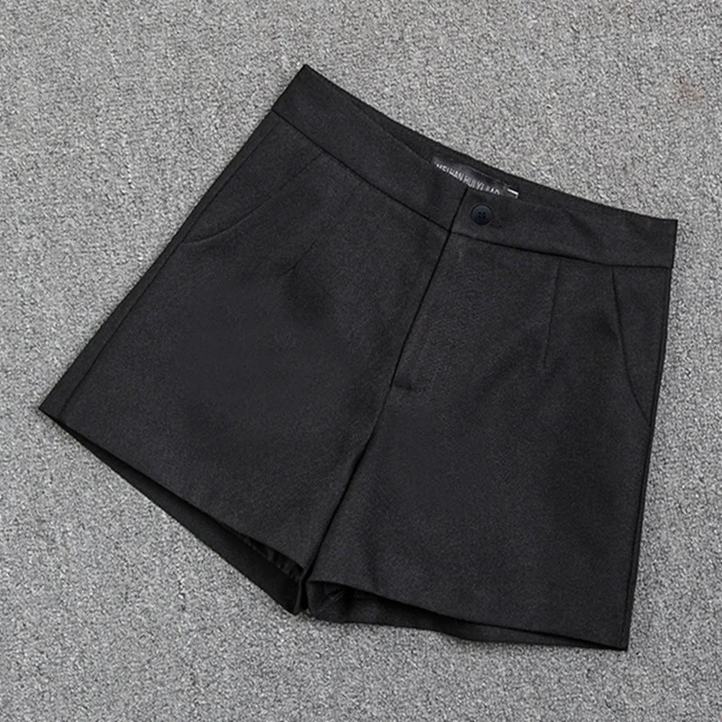 Toloer Toloer And Summer Slim Show Thin Shorts Female Blue New 2024 Korean Version Design Sense Casual A Word Wear Wide-Leg Pants-Outfit Ideas