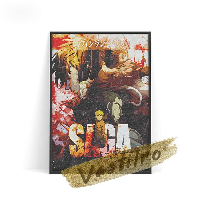 Vinland Saga Japanese Anime Wall Art Prints Poster Manga Character Canvas Painting Fans Collection Gift Otaku Room Home Decor