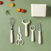 5-Piece Kitchen Tool Set With Storage Stand,Fruit Peeler Combination
