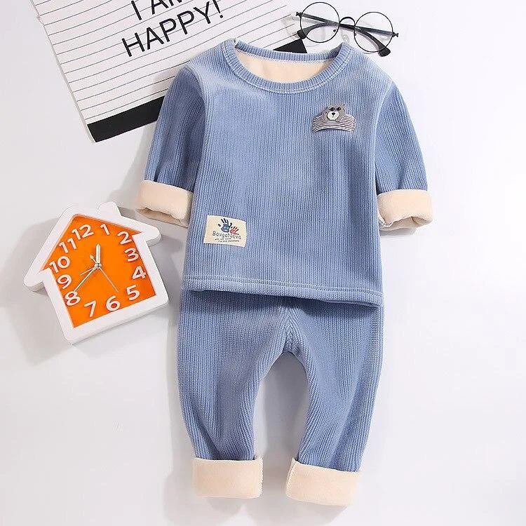 Cotton Boys Girl Pajamas Children Baby Girl 2 Piece Kids Girls Pjs Long Sleeve Suit Cartoon&nbsp; For Boy Kids Sleepwear Clothing