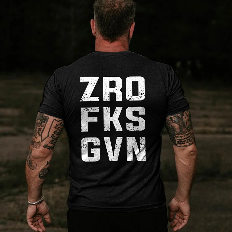 ZRO FKS GVN Printed Men's T-shirt