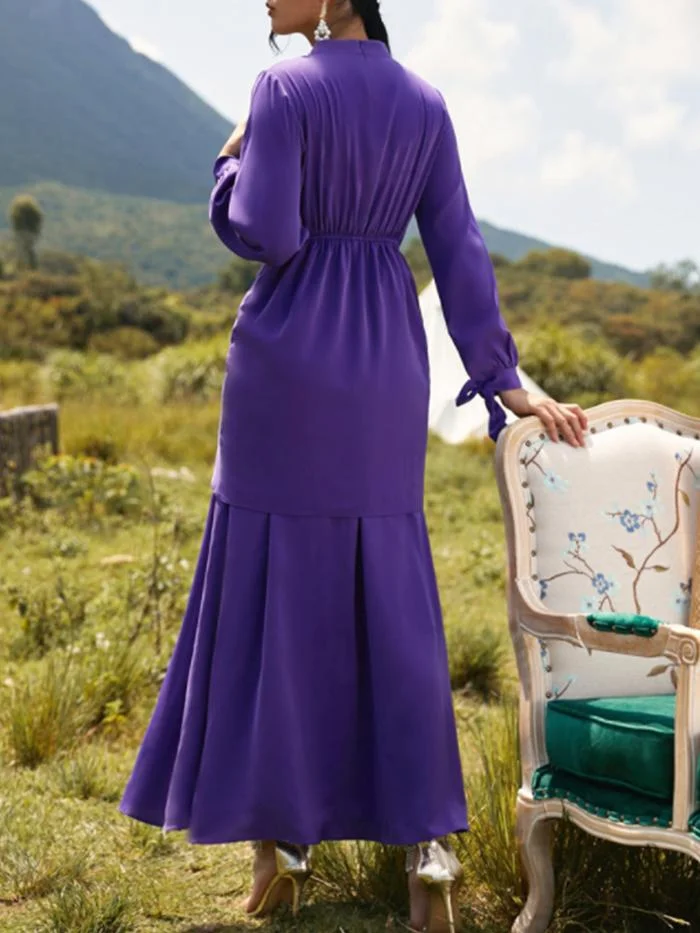 Solid Elegant  Dress