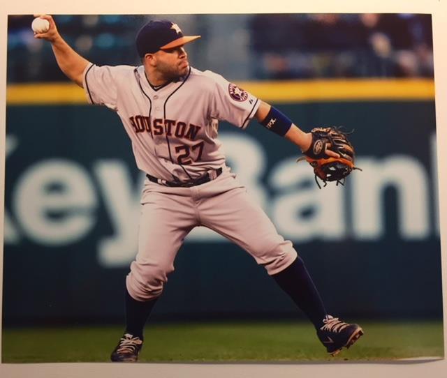 JOSE ALTUVE Houston Astros Fielding 8x10 Photo Poster painting Matte Baseball Photo Poster paintinggraph