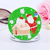 DIY Double Sided Special Shape Diamond Painting Compact Mirror Kit (Santa)