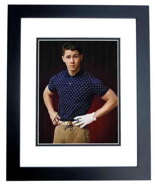 Nick Jonas Signed Scream Queens 8x10 inch Photo Poster painting FRAMED - singer - songwriter