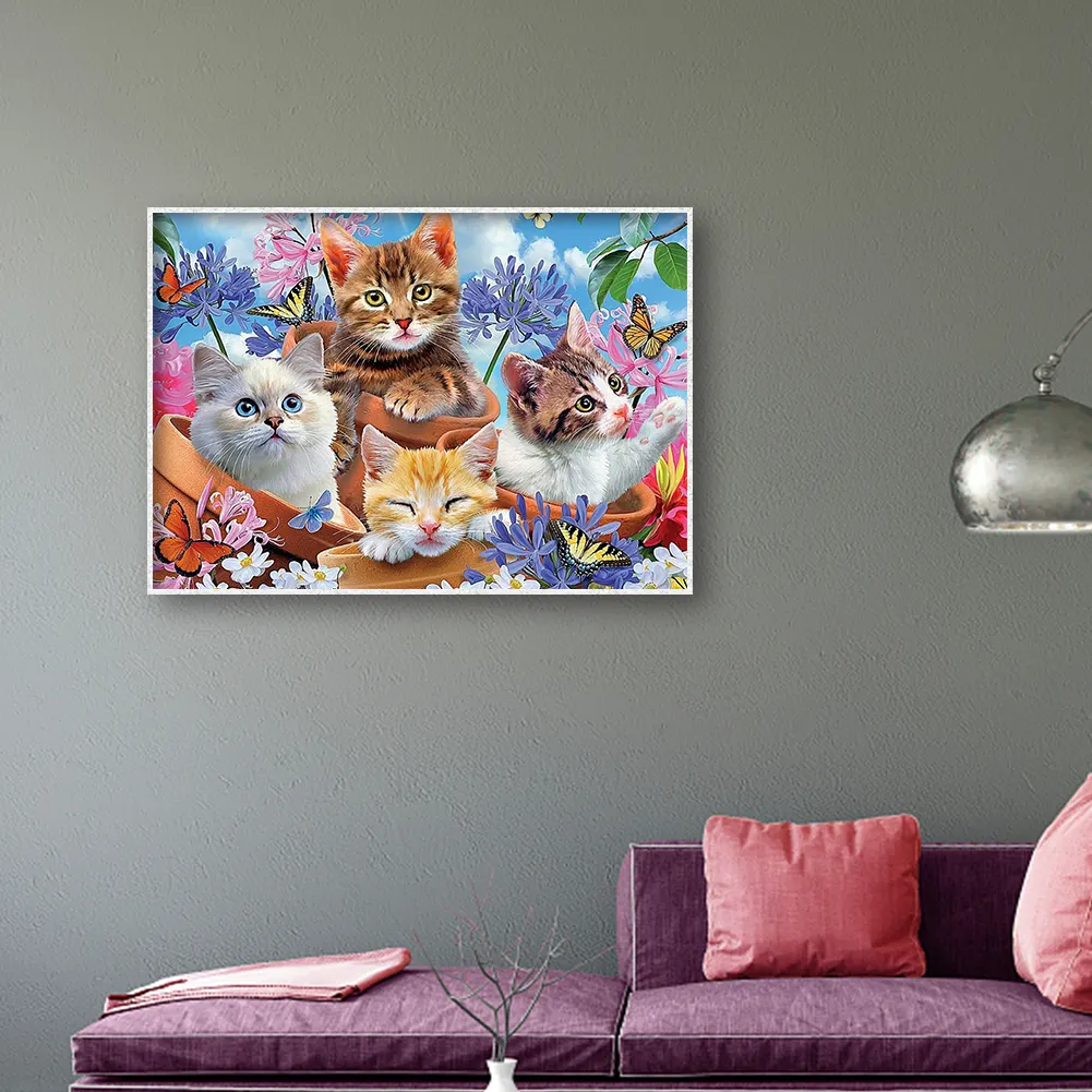 Diamond Painting - Full Round Drill - Cat(40*30cm)
