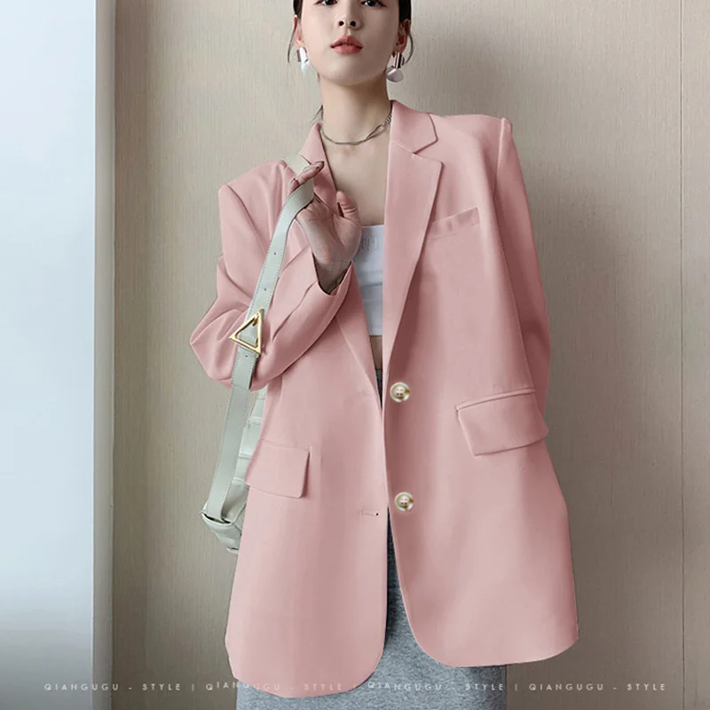 Toloer Toloer Suit Jacket Female Spring And Autumn 2024 New Korean Version Loose Web Celebrity Casual Professional Fashion Small Suit Jacket-Outfit Ideas