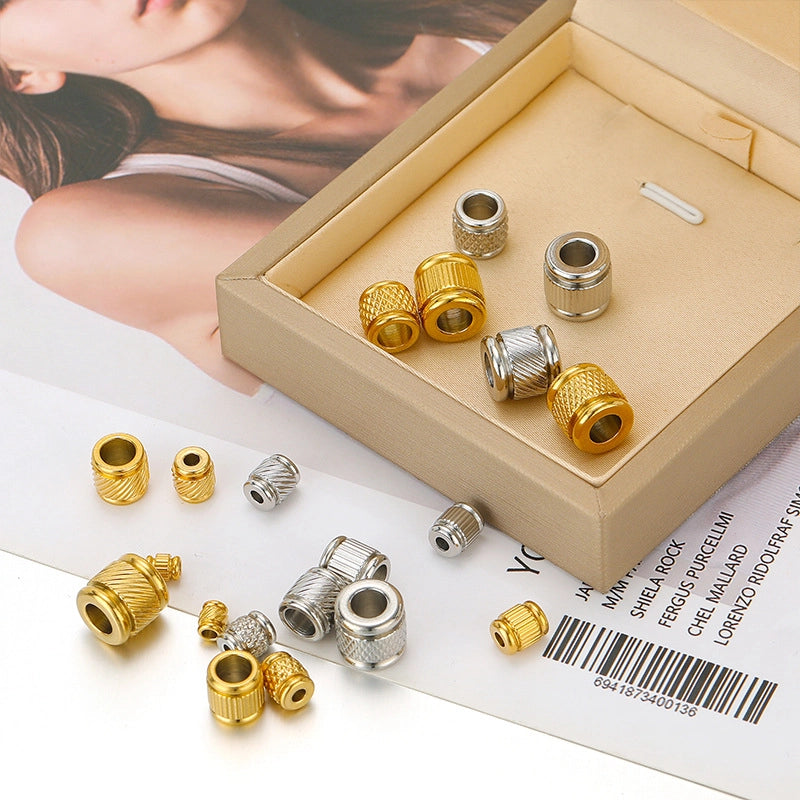 20 PCS/Package Diameter 4mm Diameter 6 Mm Diameter 8mm 304 Stainless Steel Geometric Beads