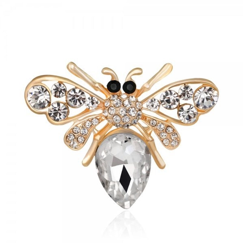 Cartoon Style Cute Pin Animal Insect Alloy Enamel Plating Inlay Rhinestones Unisex Brooches