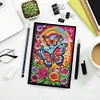 50 Pages A5 Special Shaped Butterfly 5D DIY Diamond Painting Notebook Kit