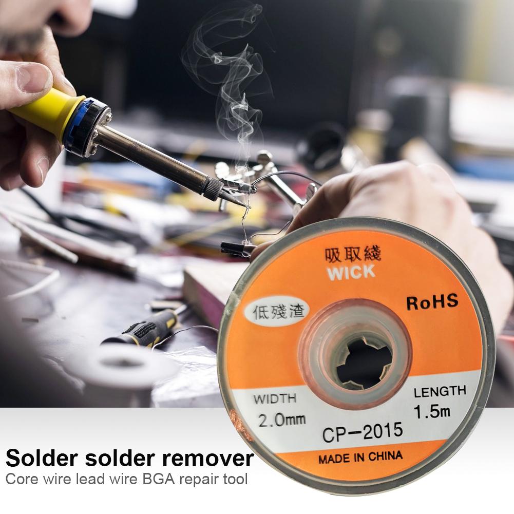 

1.5m Desoldering Braid BGA Wick Wire Lead Cord Flux Welding Solder Remover, 501 Original