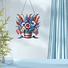 America Flag Fllower DIY Acrylic Diamond Painting Pendant Kits Home Wall Window Hanging Decor