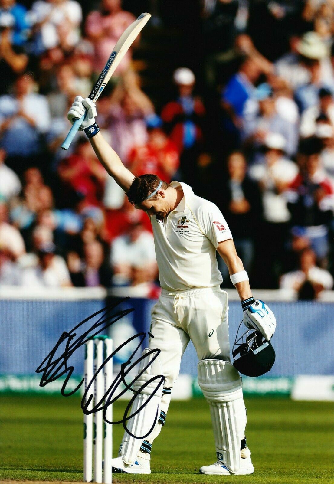 Steven SMITH Signed 12X8 Photo Poster painting 2019 ASHES Century AFTAL COA (2670)